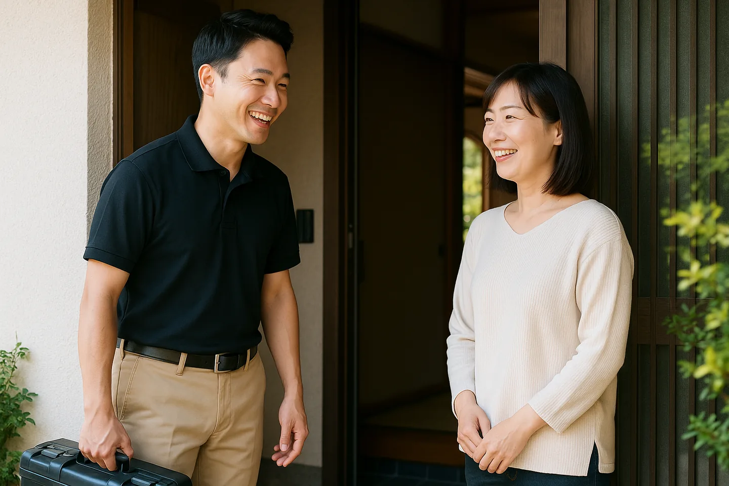 出張買取の査定の様子